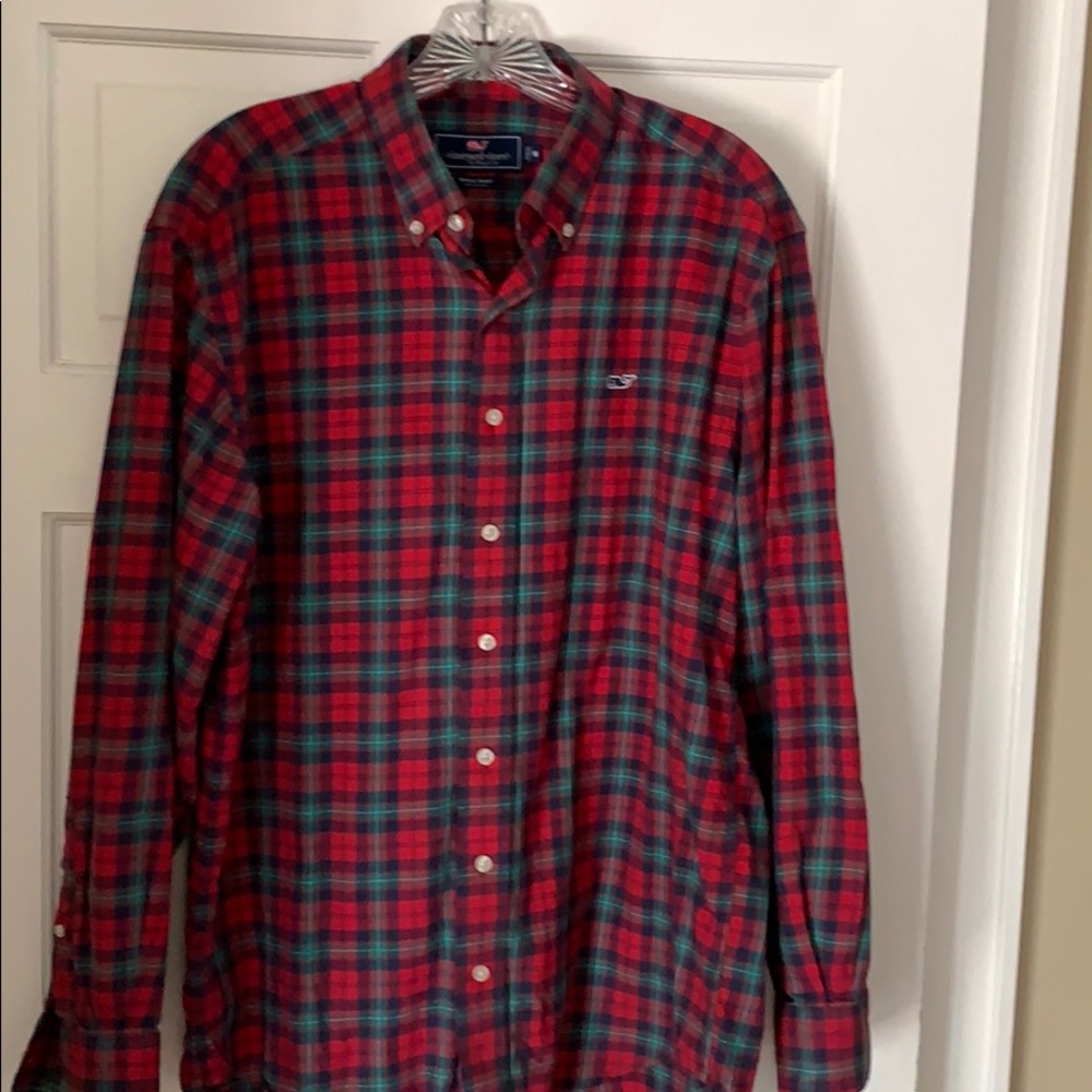 Men’s vineyard vines flannel button down shirt